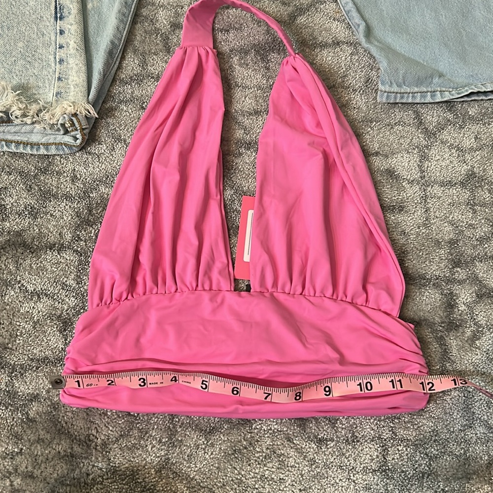 Edikted Pink Halter Top nwt small - Picture 4 of 4